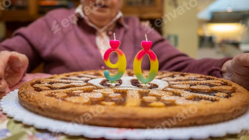 Preview: Senior woman at 90's birthday party