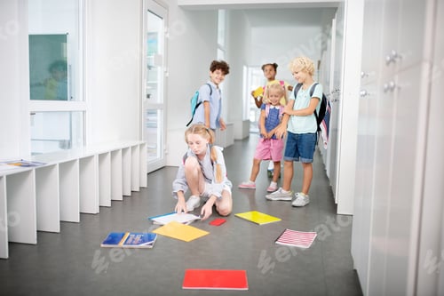 Preview: Rude children pushing and offending poor girl