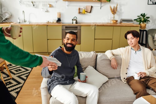 Preview: Engaging discussion among young men in a cozy home book club setting