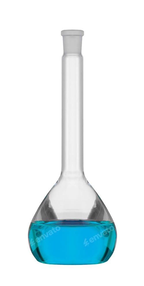 Preview: research laboratory glassware isolated