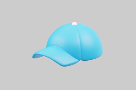 Preview: Summer sky blue baseball cap