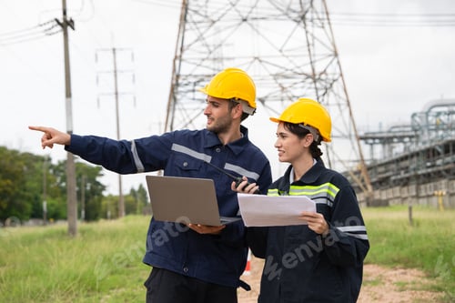 Preview: Engineer worker checking and survey at refinery petrochemical factory