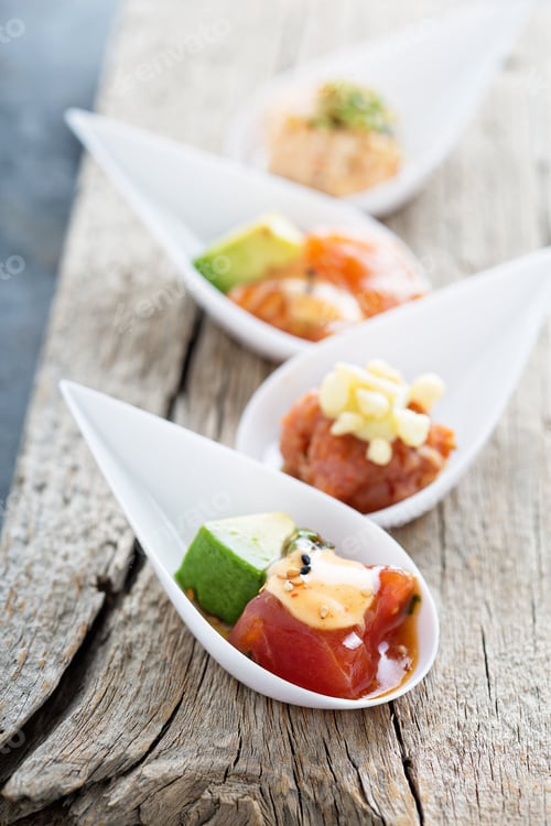 Preview: Asian inspired raw fish appetizer