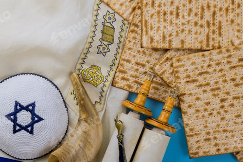 Preview: Jewish holiday Passover Pesah celebration in the kippa
