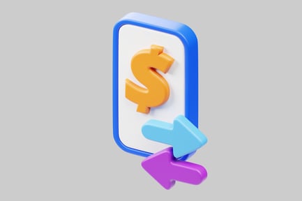 Preview: Mobile money transfer graphic