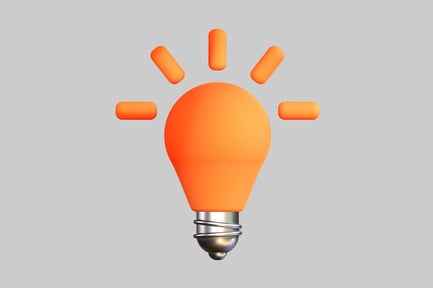 Preview: Bright idea cartoon light bulb