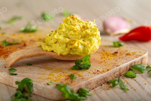 Preview: Chicken with curry spread