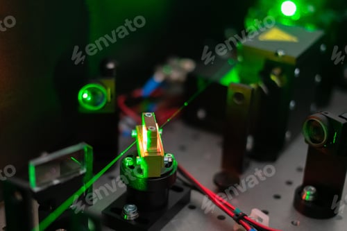 Preview: modern laser technology used on the machine factory with ai learning techniques