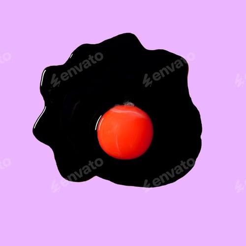 Preview: Raw Eggs With Red Yolk On A Lilac Background