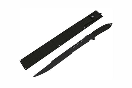 Preview: Folding knife with textured handle and sheath