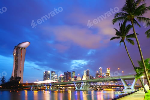 Preview: Singapore city skyline