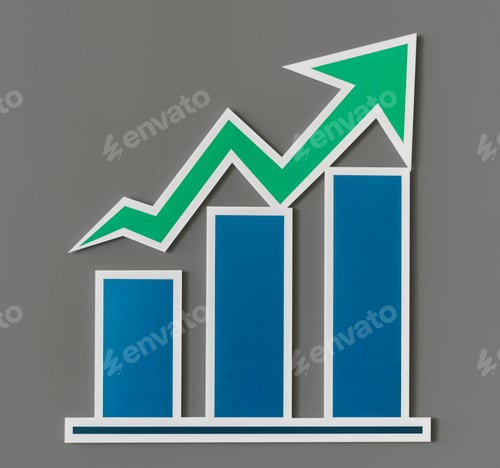 Preview: Business growth bar chart icon