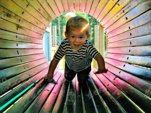 Preview: Happy child at a play park