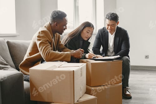 Preview: Realtor Explaining Agreement To Couple In New Apartment