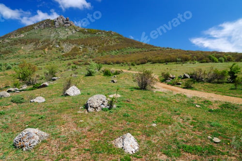 Preview: View of cliffs from the top of mountain