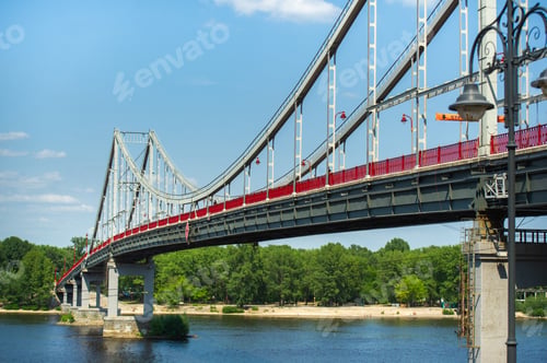 Preview: Pedestrian bridge in the city of Kiev.Ukraine