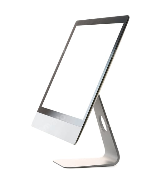 Preview: Computer monitor isolated on white. Modern technology