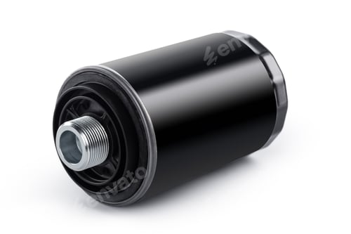 Preview: New oil Filter on white background, Isolated, Closeup