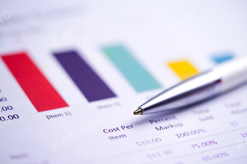 Preview: Charts Graphs spreadsheet paper. Financial development, Banking Account,