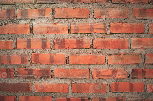 Preview: Classic Architectural Pattern of Weathered Brickwork in Earthy Orange Shades