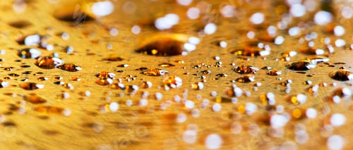 Preview: Golden water drops banner