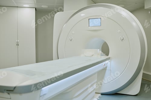 Preview: Modern Mri Scanner Machine in Hospital Diagnostic Room Awaiting Patient