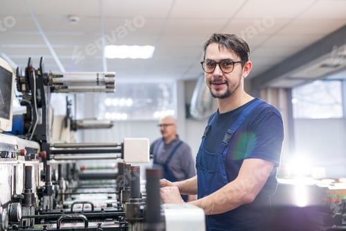 Preview: Portrait of young printing specialist