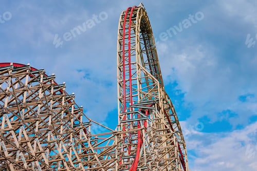 Preview: Roller coaster attraction in amusement park