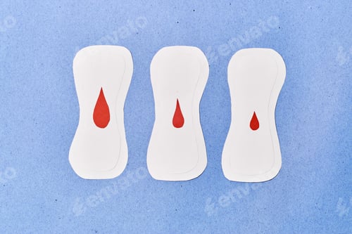 Preview: Sanitary pad, blood flow, feminine hygiene method