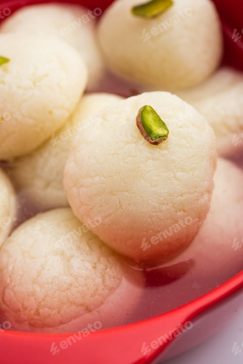 Preview: Rasgulla or rosogulla sweet from India