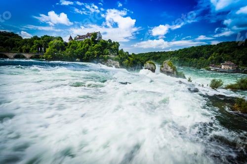 Preview: White water waterfall at Rheinfall, Switzerland