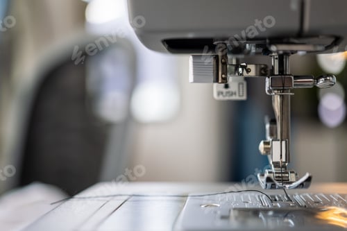 Preview: Clothes business owner concept, Fashion studio office fabric equipment stylist