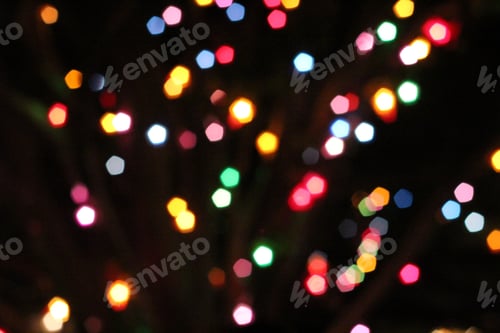 Preview: Blurry colorful lights taken in Hong Kong's Disneyland