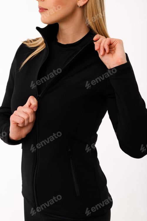 Preview: Sporty blonde girl in thermal clothing for women