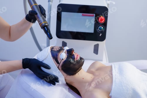 Preview: Laser Carbon Peeling Facial Treatment for Skin Rejuvenation and Anti Aging in Modern Cosmetic Clinic