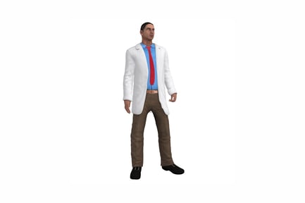 Preview: Figure male figure in laboratory attire