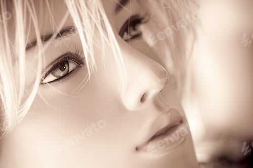 Preview: Mannequin in the shop, close up on the face and eyes