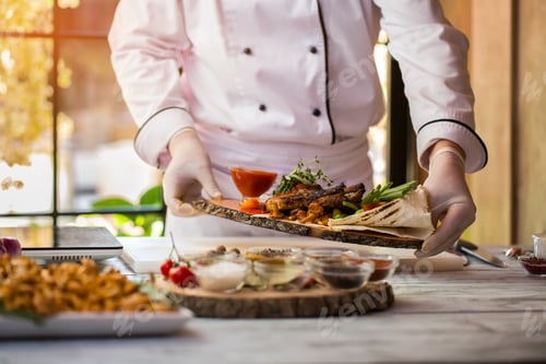 Preview: Cooked meat with herbs