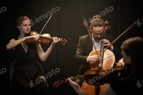 Preview: Chamber Ensemble In Elegant Clothes Performing in Studio