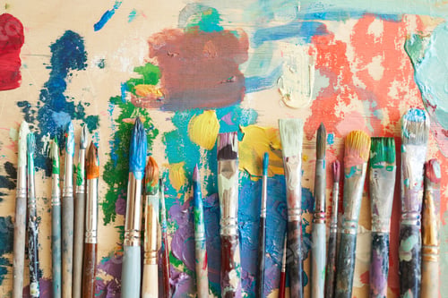 Preview: Paintbrushes in paints
