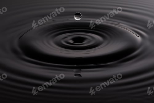 Preview: Water drops form rings on surface
