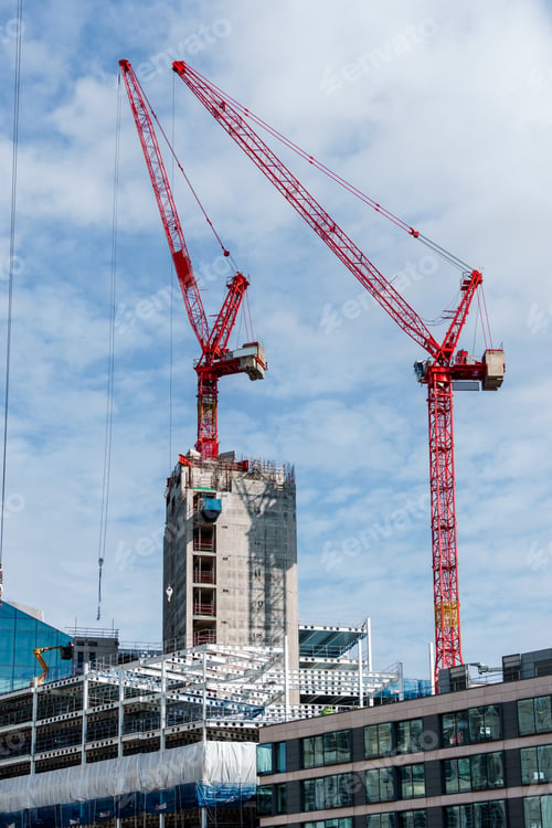 Preview: Skyscrapers under construction in downtown