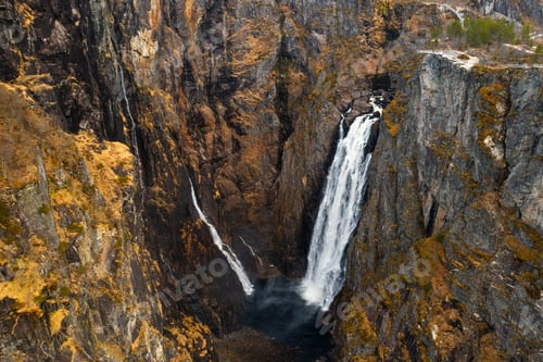 Preview: Magnificent Voringsfossen waterfall plunges into deep canyon