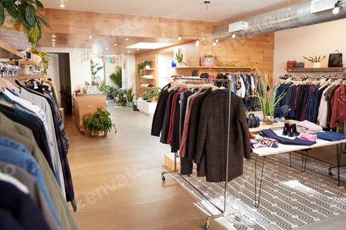 Vista previa: Clothes shop interior