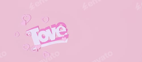 Preview: Valentine's day.Flat lay composition for holiday valentine's day.Festive card,