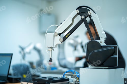 Preview: Robotics Industry Manipulating Robot Hand Arm