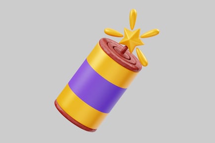 Preview: Celebration cracker with star burst