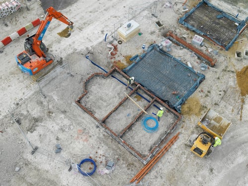 Preview: Aerial view of construction site