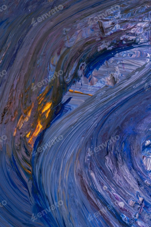 Preview: Abstract flow of liquid paints in mix