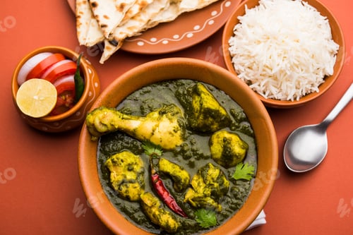 Preview: Palak or spinach Chicken or Murg Saagwala is an Indian non-vegetarian recipe